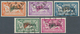 13360 Andorra - Französische Post: 1931, ½ C. To 20 Fr., Complete Set Of 23 Overprint Issues Used In Perfe - Autres & Non Classés