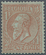 13378 Belgien: 1884, King Leopold II. 1 Fr. Brown-red / Greenish Unused, Rare Stamp, Michel ? 900, - (COB - Sonstige & Ohne Zuordnung