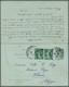 13381 Belgien: 1922, France: Late Usage Of 1896 10/10 C Black On Bluish Sage Postal Stationery Reply Card, - Autres & Non Classés