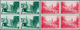 13414 Belgien: 1954, Bruges Beguinage, Complete Set Of Six Values In Blocks Of Four, Unmounted Mint. Mi. 6 - Sonstige & Ohne Zuordnung