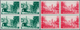 13414 Belgien: 1954, Bruges Beguinage, Complete Set Of Six Values In Blocks Of Four, Unmounted Mint. Mi. 6 - Autres & Non Classés