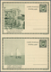 13430 Belgien - Ganzsachen: 1934, Pictorial Card 50c. + 25c. Dark Green, Vertical Pair "Ypres"-"La Panne". - Sonstige & Ohne Zuordnung