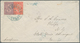 13457 Bulgarien: 1885, 10 St. Red And 15 St. Lila Tied Blue "SAMOKOV 26 XI 85" To Cover Via Sofia Same Day - Lettres & Documents