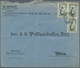 13462 Bulgarien: 1911, 3x 5 St. Zar Ferdinand (eine Marke Kl. Eckfehler, Umschlag Oben Öffnungsmängel) Auf - Lettres & Documents