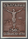 13467 Bulgarien: 1931, 50 L. Brown "Balkan Games" Mint With Original Gum Imperforated Issue. - Lettres & Documents