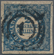 13475 Dänemark: 1851, 2 Rigsbankskilling, Blue, Ferslew Printring, Recess Printed Burelage. The Stamp Was - Briefe U. Dokumente