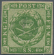 13482 Dänemark: 1858, 8 Sk Green, Even To Good Margins, Fresh Colour, VF Mint Never Hinged Condition. Mich - Lettres & Documents