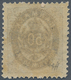 13488 Dänemark: 1875, 50 Öre Violet-blue And Brown, Perf. 14 : 13 1/2, First Printing, Mint With Full Orig - Lettres & Documents