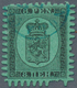 13534 Finnland: 1866, 8 Penni Black On Ordinary Green Paper, The VERY RARE ROULETTE E. Cancelled With Smal - Briefe U. Dokumente
