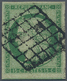 13555 Frankreich: 1850, 15 C. Green Ceres Imperf With Well Margins, Used With Grid Cancellation, Signed. M - Oblitérés