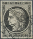 13561 Frankreich: 1849, 20 C. Black On Yellow, Good To Wide Margins All Around With ''Grille''-cancel (Yver - Oblitérés