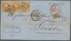 Delcampe - 13566 Frankreich: 1852-1874, Four Entire Letters Including 1852 Letter Lyon-St. Etienne, 1854 (Paris) And - Oblitérés
