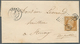 13589 Frankreich: 1856, 10c. Bistre "Empire Nd", Single Franking On Near-distance Lettersheet Written At " - Oblitérés