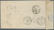 13601 Frankreich: 1862, APRES LE DEPART, Boxed Cancellation On Two Different Covers With Single Franking 2 - Usati