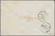 13602A Frankreich: 1863, 20 C Blue Napoleon, Tied By Star Cancel Paris, Single Franking On Small Envelope F - Gebraucht