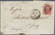 Delcampe - 13608 Frankreich: 1862, Napoleon Ohne Lorbeer 80 C Kaminrosa, Zwei Einwandfrei Erhaltene Einzelfrankaturen - Gebraucht