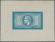 13626 Frankreich: 1863-70 Napoleon Laureated (Emission Empire Lauré), Proto-Type Die Proof In Blue For The - Gebraucht