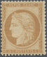 13651 Frankreich: 1871, 15 C. Yellow-brown (bistre-brun), Unused With Original Gum Allmost Mint Never Hing - Gebraucht
