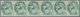 13680 Frankreich: 1900, 5 C. Blanc, Preobliteration, Coil Stamp, Mint Never Hinged Strip Of 6. (Maury Nr. - Gebraucht