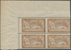 13683 Frankreich: 1900, 50 C. Merson Brown On GC Paper, Bloc Of 4 Upper Left Corner Mint Never Hinged Supe - Gebraucht