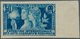 13721 Frankreich: 1925. NON-ISSUED: "Exhibit Decorative Modern Arts 50c Torch" In Blue, Imperforate, Margi - Gebraucht