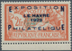 13737 Frankreich: 1929, Le Havre Philatelic Exhibition 2 Fr. Very Well Centered, Mint Never Hinged, Outsta - Gebraucht