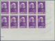 13777 Frankreich: 1946, 2fr.+3fr. Becquerel, Imperforate Marginal Block Of Ten From The Lower Right Corner - Gebraucht