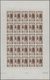 13781 Frankreich: 1946. Set Of 2 Different Color Proof Sheets Of 25 For The 3fr+1fr Value Of The Issue "Pe - Gebraucht