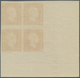 13786 Frankreich: 1948. NON-ISSUED DESIGN "Marianne With Liberty Cap" In Dark Brown-red In A Corner Block - Gebraucht