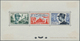 13805 Frankreich: 1954, De Lattre/D-Day/Leclerc, Bloc Speciaux, Unmounted Mint, Toning In Corners/creased. - Gebraucht