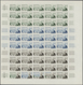 13824 Frankreich: 1960, France. Set Of 3 Different Color Proof Sheets Of 50 For The Issue "André Honnorat, - Gebraucht