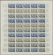 13833 Frankreich: 1963, France. Set Of 3 Different Color Proof Sheets Of 50 For The Issue "Radio And Telev - Oblitérés