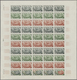 13833 Frankreich: 1963, France. Set Of 3 Different Color Proof Sheets Of 50 For The Issue "Radio And Telev - Oblitérés