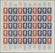 13835 Frankreich: 1964, France. Set Of 3 Different Color Proof Sheets Of 50 For The Issue "Georges Mandel, - Oblitérés