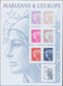 13913 Frankreich: 2008. IMPERFORATED Sheet "Marianne & L'Europe", Mint, NH. Normal Copy Enclosed. - Gebraucht