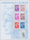 13913 Frankreich: 2008. IMPERFORATED Sheet "Marianne & L'Europe", Mint, NH. Normal Copy Enclosed. - Gebraucht