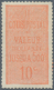 13930 Frankreich - Postpaketmarken: 1892, Postal Parcel Stamp 10 Cent., Red, "Colis Postal Valeur Declaree - Autres & Non Classés