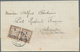 13954 Französische Post In Ägypten - Alexandria - Portomarken: 1922, 4 Mill On 10 C Brown, Horizontal Pair - Sonstige & Ohne Zuordnung