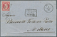 13976 Französische Post In Der Levante: 1865. Napoléon 80c With Lozenge Grate "5095" On Cover From "Saloni - Autres & Non Classés