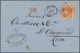 13977 Französische Post In Der Levante: 1871. Cérès 40c (faults) With Lozenge Grate "5098" On Cover From " - Sonstige & Ohne Zuordnung