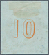 14082 Griechenland: 1861, Hermes 10 Lepta Orange On Bluish, Having Full Margins, With Illegible Number Can - Lettres & Documents