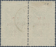 14094 Griechenland: 1900, 1 A. Auf 5 Dr. Dunkelgrün , Waagerechtes Gestempeltes Luxus-Paar, Dabei Rechte M - Lettres & Documents
