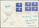 14111 Griechenland: 1961, 4.50 Dr Blue CEPT Pair With Double Impression And Block Of Four Normal Print On - Lettres & Documents