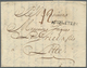 14121 Großbritannien - Vorphilatelie: 1773, Folded Letter From LONDON To Lille, France With Black Line Sta - ...-1840 Vorläufer