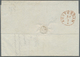 14128 Großbritannien - Vorphilatelie: 1844, Folded Letter Sent From LEEDS With Better Transit Mark "Hambur - ...-1840 Vorläufer