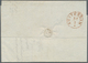 14128 Großbritannien - Vorphilatelie: 1844, Folded Letter Sent From LEEDS With Better Transit Mark "Hambur - ...-1840 Préphilatélie