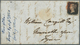 14131 Großbritannien: 1840, QV 1d Canc. Red Maltese Cross On Entire Folded Letter From "GLASGOW SEP 29 184 - Autres & Non Classés