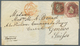 14143 Großbritannien: 1863. Envelope Addressed To Switzerland Bearing SG 8, 1d Brown And SG 57, 10d Brown - Autres & Non Classés