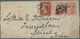 14151 Großbritannien: 1859/1861 Two Covers To India Both Franked 1855-57 4d. Rose-carmine Horiz. Pair Plus - Autres & Non Classés