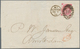 14159 Großbritannien: 1867, Four Letter Franked With 3d QV Rose With Large Corner Letter, Plate No. "5" Po - Autres & Non Classés